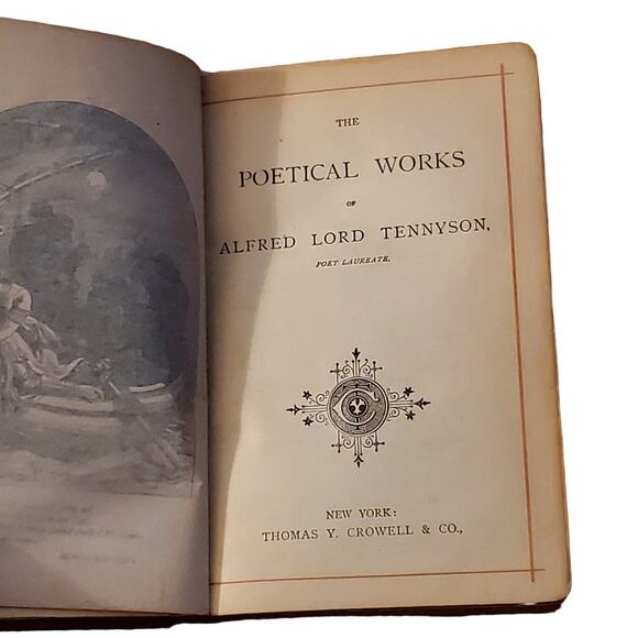 The Poetical Works of Alfred Lord Tennyson 1800 Gregorian HC Poetry Poems - Picture 7 of 15